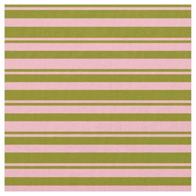 Grönt och Ljusa rosa Färgaden Mönster Tyg (Närbild)