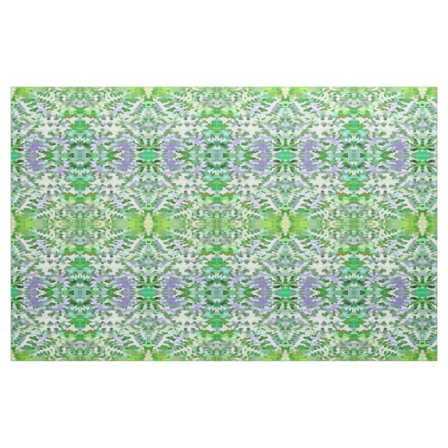 Grönt och mauve kamouflage mönster tyg (Fat Quarter)