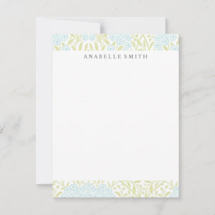 Grönt- och Mint Blommigt Damask-mönster