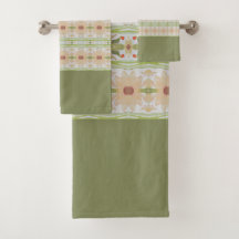 Grönt och mjuk persika