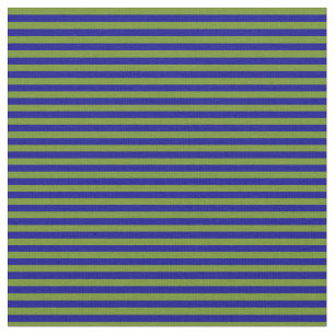 Grönt och Mörk blått stripe/uttorkad Mönster Tyg