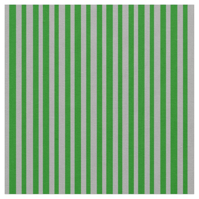Grönt och Mörk Grått Färgad stripe/lind Mönster Tyg (Närbild)