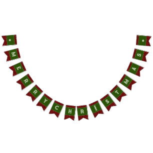 Grönt och Mörk Röda God jul-ikoner Flaggor