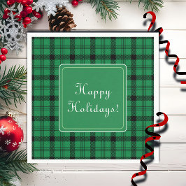 Grönt och Mysiga svartvita program Glad helg Pappersservett