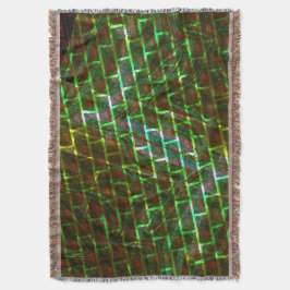 Grönt och nedfläckad, repor och väggeffekter filt