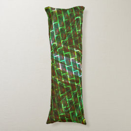 Grönt och nedfläckad, repor och väggeffekter kroppskudde