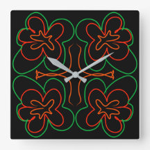 grönt och orange av abstrakter