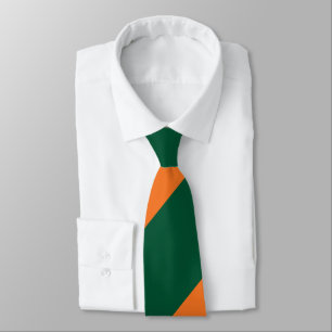 Grönt och orange bred Regimental rand Slips