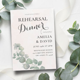 Grönt och Orange för sommartid Eucalyptus Inbjudningar