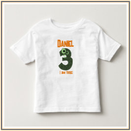 Grönt och Orange JAG ÄR TRE T Shirt
