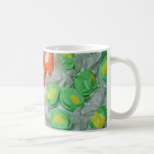 Grönt och orange kaffe av godis mugg