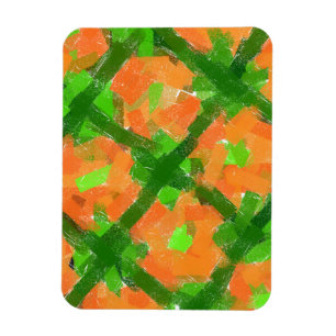 Grönt och Orange - moderna Abstrakter konst av Eli Magnet