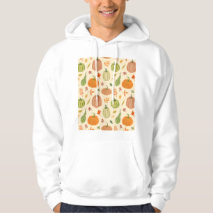 Grönt och orange pumpor, sömlös mönster. hoodie