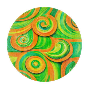 Grönt och Orange Spiral
