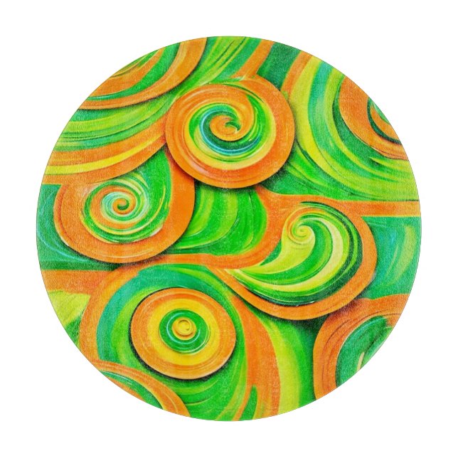 Grönt och Orange Spiral (Framsidan)