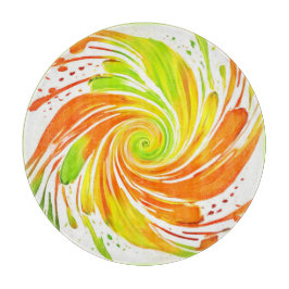 Grönt och Orange Spiral design