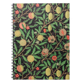 Grönt och Red Fruit mönster av William Morris. Anteckningsbok
