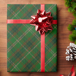 Grönt och Red Tartan Play-julklapp Presentpapper