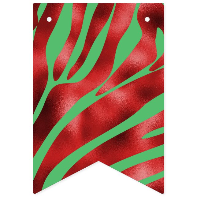 Grönt och Red Zebra Vimplar (Första flaggan)
