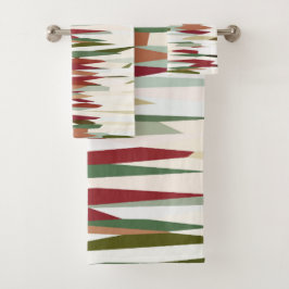 grönt och röd Abstrakt Rand