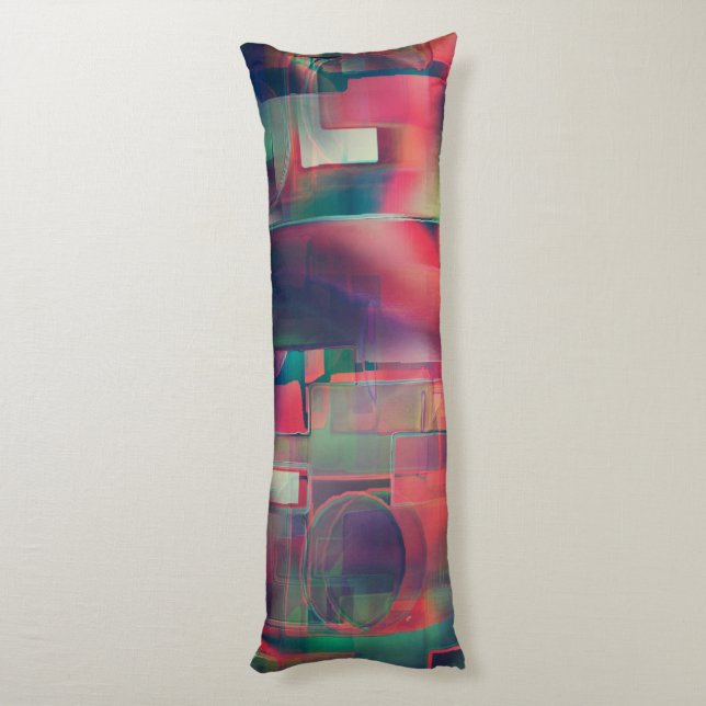 Grönt och röd lagrar och en svag väggton kroppskudde (Baksidan (Vertikal))