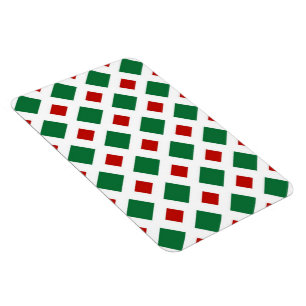 Grönt och Röda diamanter på vitt Magnet
