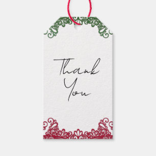 Grönt och Röda Snöre-Eleganten Fiesta Bröllop Presentetikett