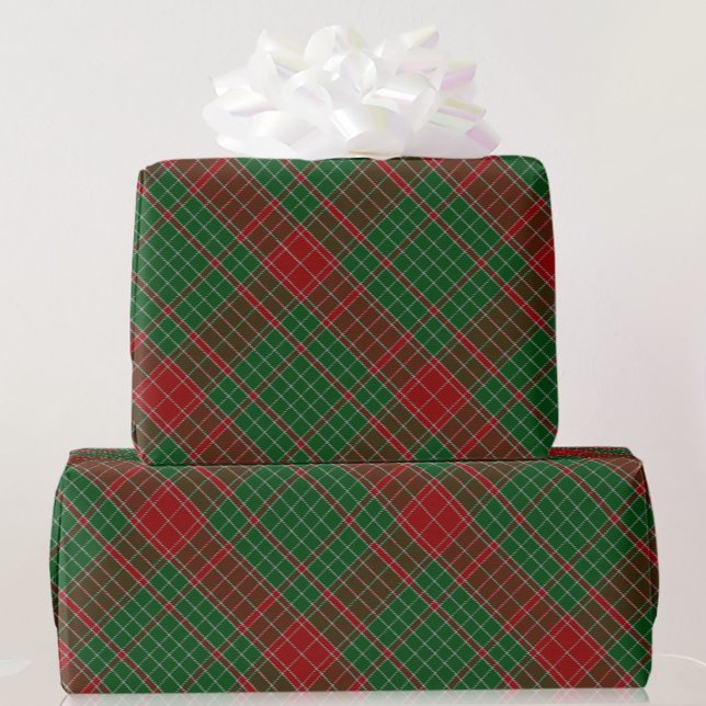 Grönt och Röda Tartan Play-julklapp Wrappin Presentpapper (Skapare uppladdad)