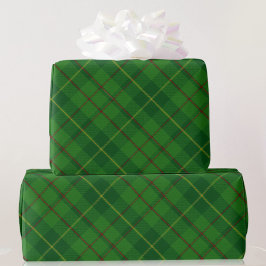 Grönt och Röda Tartan Play-julklapp Wrappin Presentpapper