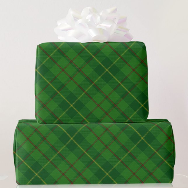 Grönt och Röda Tartan Play-julklapp Wrappin Presentpapper (Skapare uppladdad)