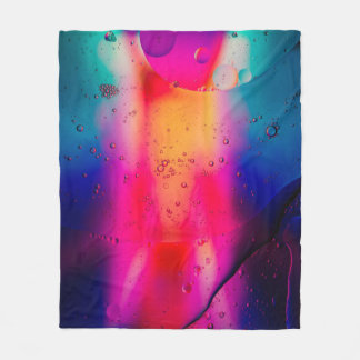 Grönt- och rödfärgning av abstrakt fleecefilt