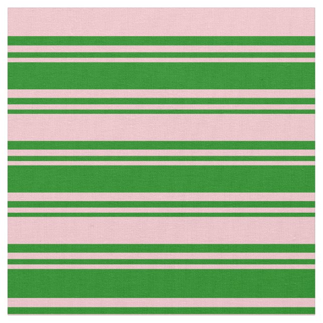 Grönt och Rosa Färgad stripe Mönster Tyg (Närbild)