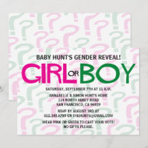 Grönt och Rosa Gender Visa babyskor, Party