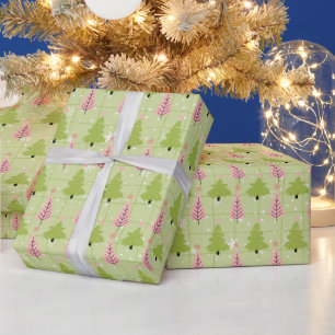 Grönt och Rosa i Benvita Julgranar - jul Presentpapper