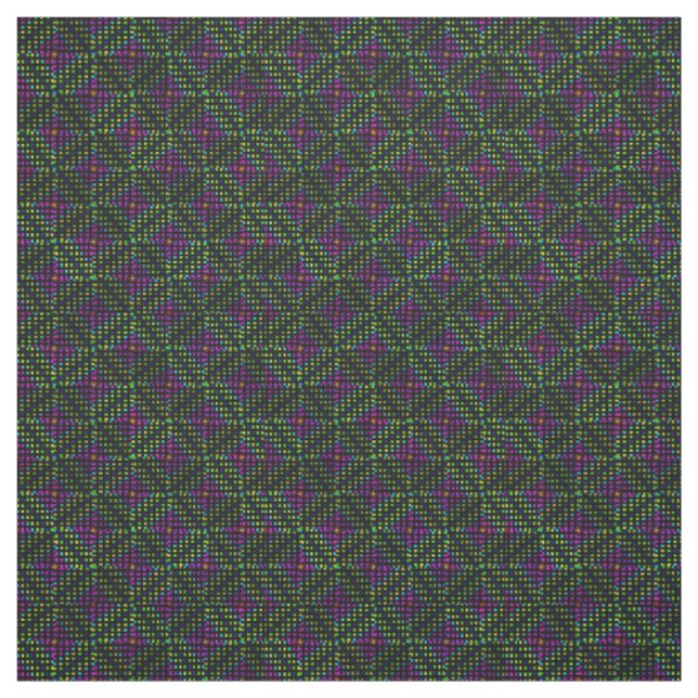 Grönt och Rosa marockansk diamantdesign, Tyg (Provkarta)