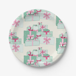 Grönt och Rosa Staplad Julklapp