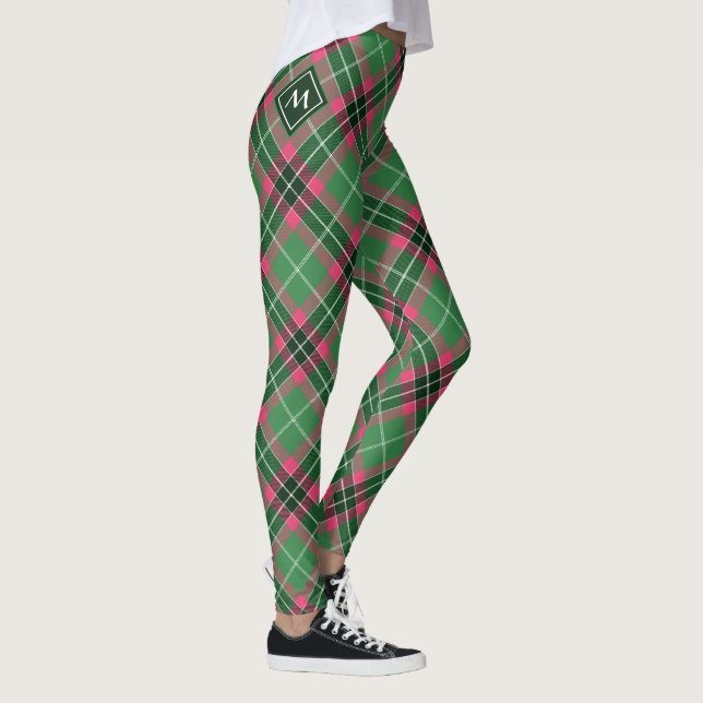 Grönt och Rosa Tartan Leggings (Höger)