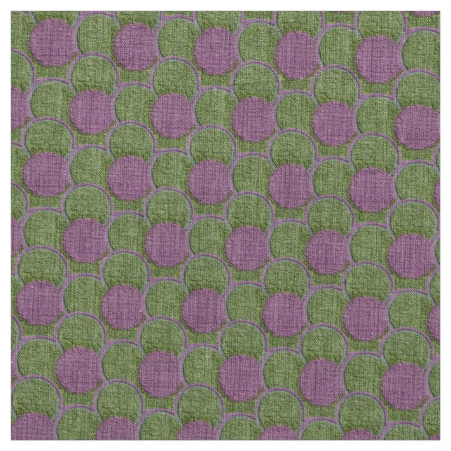 Grönt och Rosa Texturerade blommor Tyg (Provkarta)