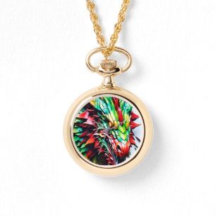 Grönt och rött för andningsandning armbandsur