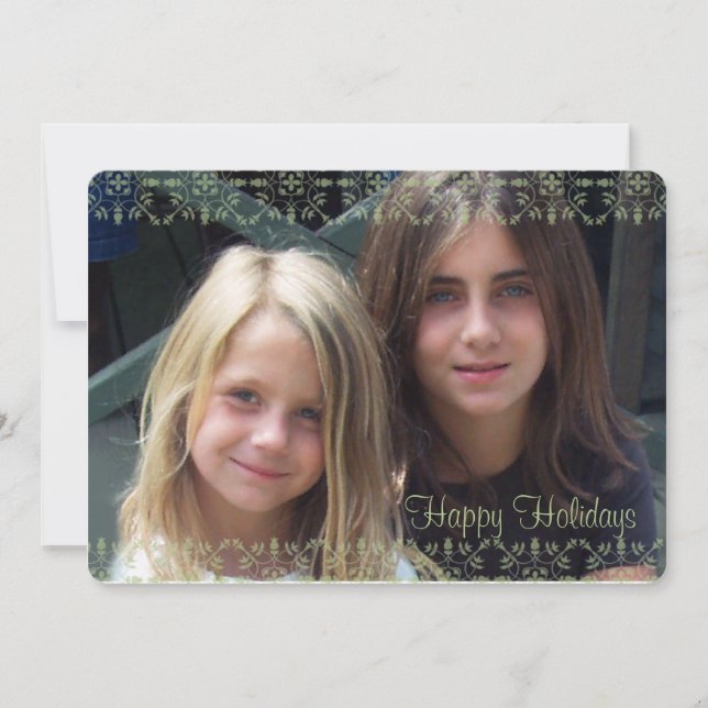 Grönt och rött softopakkort med Dubbla Julkort (Framsida)