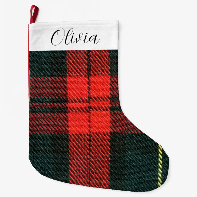 Grönt och Rött  Stor Julstrumpa (Framsidan)