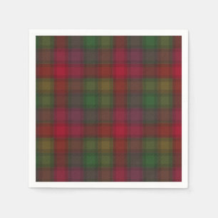 Grönt och rött, tartan pappersservett