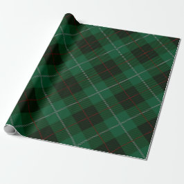Grönt och rött Tartan-rutigt jul Presentpapper