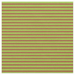 Grönt och Sienna Stripe Mönster Tyg
