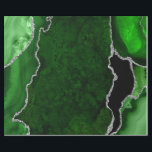 Grönt och silverfärgat falskt glitter agate presentpapper<br><div class="desc">Detta eleganta och glamourösa ins包装spapper är flexibelt och kan användas för gåvor eller konstprojekt. Perfekt för födelsedagar,  bröllop,  brud shower,  förlossningsfirande,  årsdagar eller andra presenter. Pappret har en vacker,  grön marmorerad agat-design på en sliten grön bakgrund. Falskt silverglitter och ett abstrakt mönster ger en snygg och stilren finish.</div>