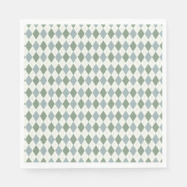Grönt och smak Argyle Mönster-Elegant - mångsidig Pappersservett