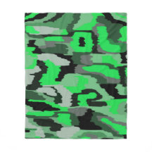 Grönt och svart Abstrakt