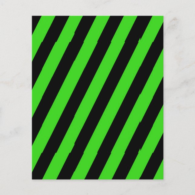 Grönt och svart diagonal rand mönster (Framsida)