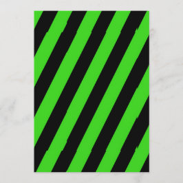 Grönt och svart diagonal rand mönster rådkort