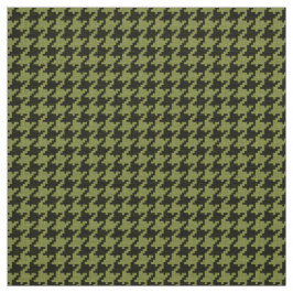 Grönt och svart Houndstooth geometriskt mönster Tyg